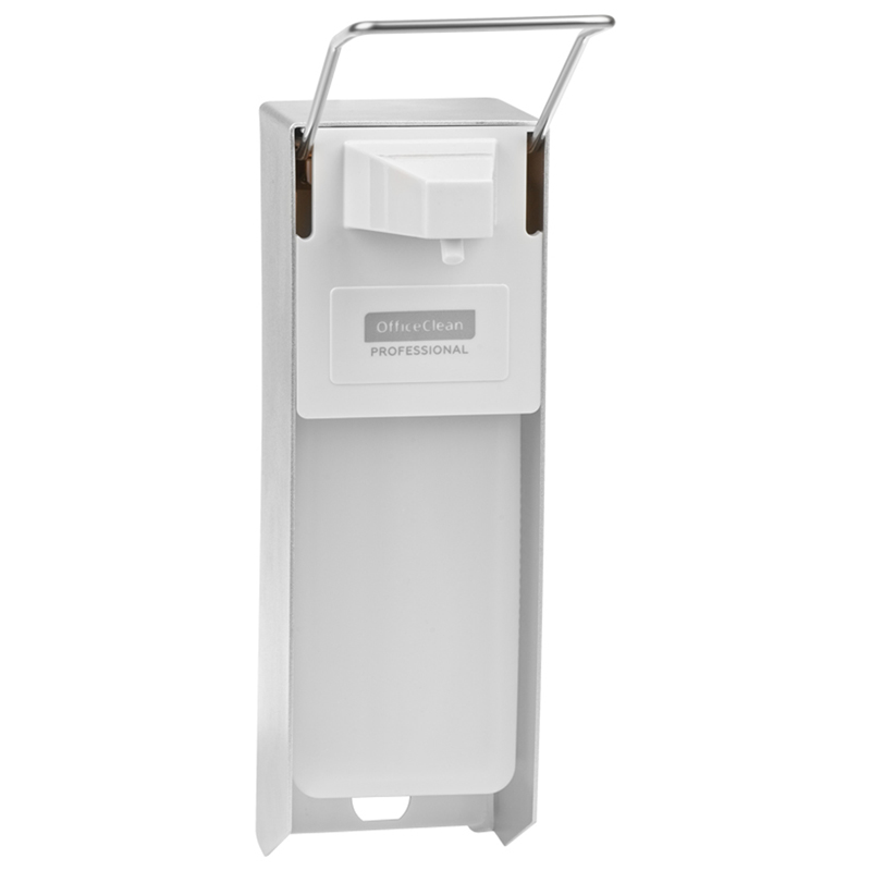Диспенсер для антисептика OfficeClean Professional, локтевой, белый, наливной, 1л