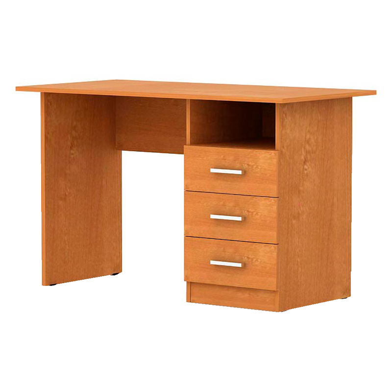 Стол письменный прямой с тумбой Надежда Д-204, 750*1200*600, бук