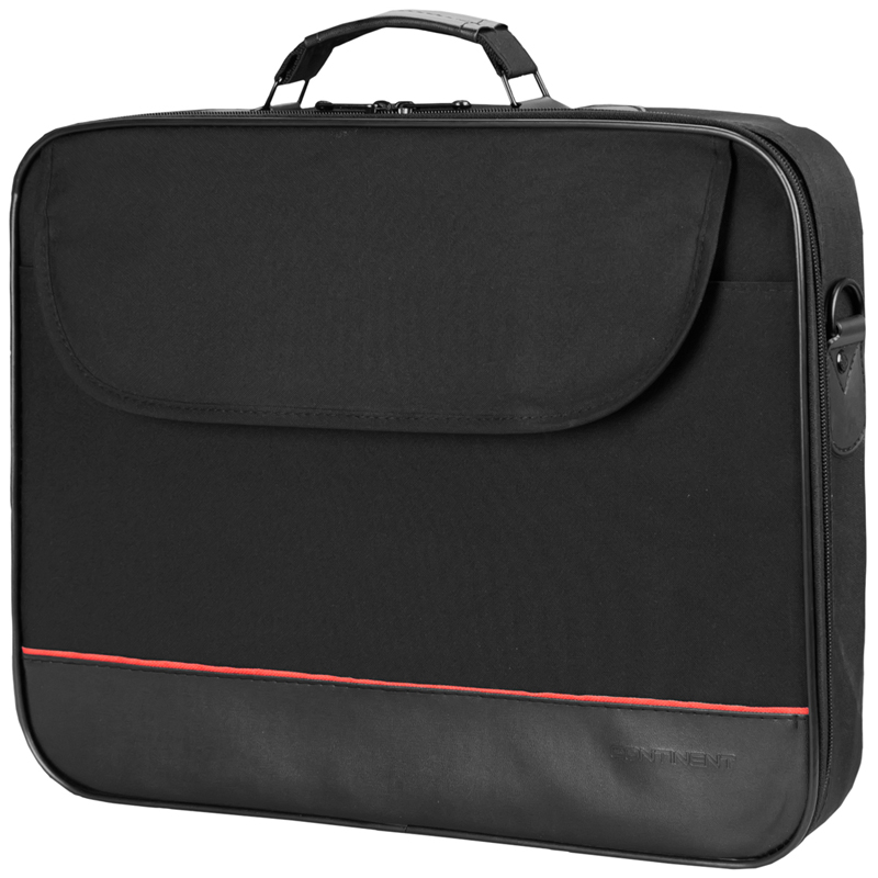 Сумка для ноутбука 15,6" Continent CC-100 BK полиэстер, черный, 415*310*70мм