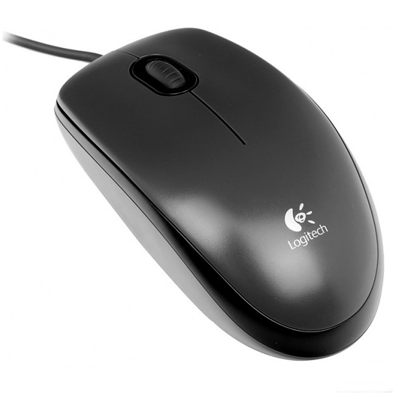 Мышь Logitech M100 Dark Mouse USB серый