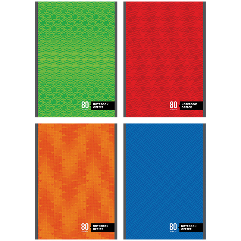 Блокнот А5 80л. на скрепке ArtSpace "Моноколор. Офис"