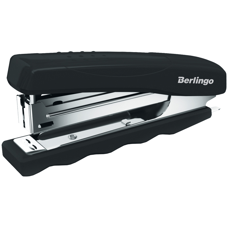 Степлер №10 Berlingo "Comfort" до 16л., пластиковый корпус, черный