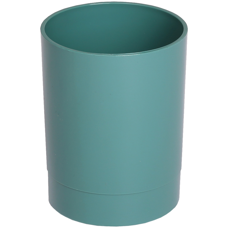 Подставка-стакан СТАММ "Офис. Voyage. NY", пластик, круглый, зеленый