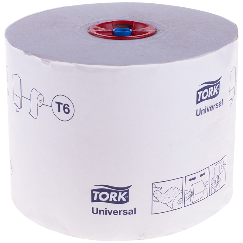 Бумага туалетная Tork "Universal"(T6) 1 слойн., Mid-size рулон, 135м/рул, мягкая, белая