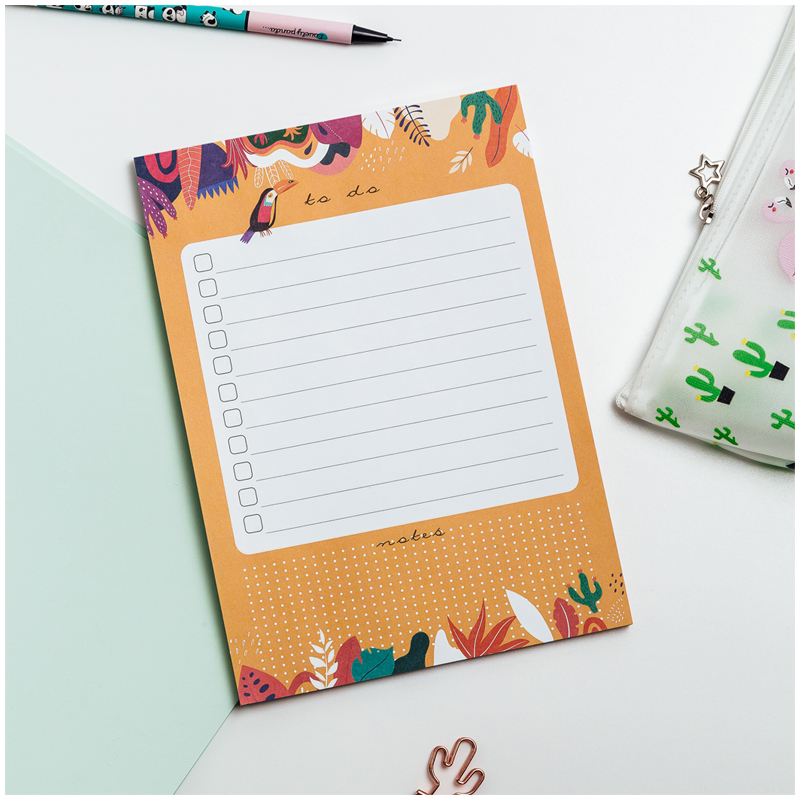 Блок для записей (To Do list) MESHU 14,8*21,0см (А5), 50л., "Bright life", на склейке