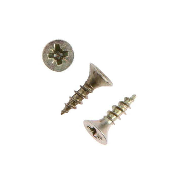 Саморезы универсальные ТУНДРА krep 4.0x12 мм, желтый цинк, 26 шт.