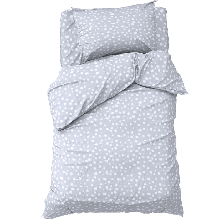 Постельное белье "Этель" 1,5 сп Soft grey 143х215 см, 150х214 см, 50х70 см -1 шт, 100% хл, бязь