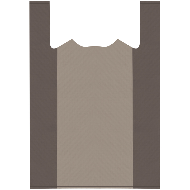 Пакет-майка OfficeClean, ПНД, 37,5+14*57см, 20мкм, черный