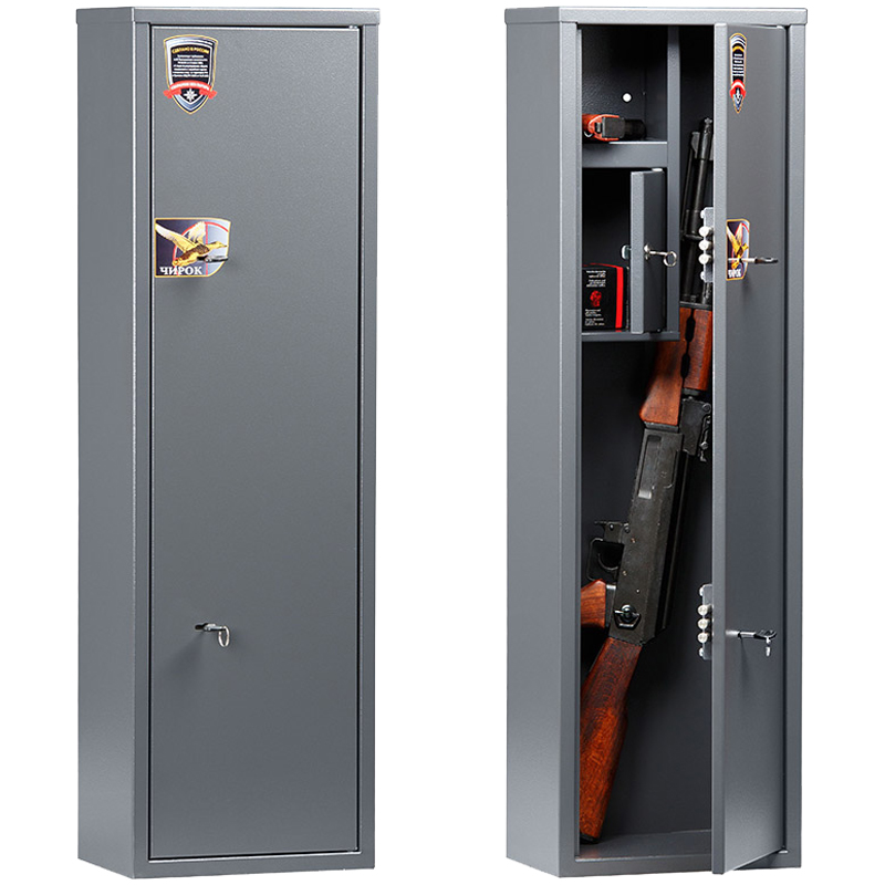 Сейф Aiko Чирок 1020 оружейный, 1000*300*200мм, (2ключевых замка), с трейзером, 2 ствола (ПОД ЗАКАЗ)