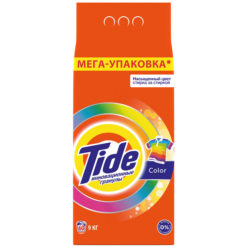 Порошок для машинной стирки Tide "Color", 9кг