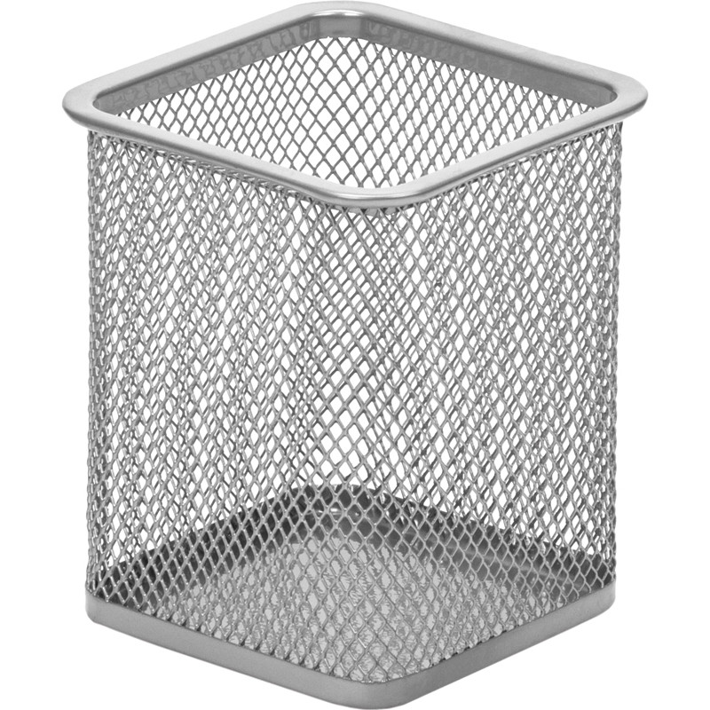 Подставка Attache для письм.прин.квадр.80х80мм,выс.98мм,металл.сетка(сереб)