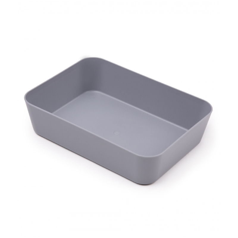 Лоток для канцелярских принадлежностей СТАММ, 13*17.8*4,4см, серый