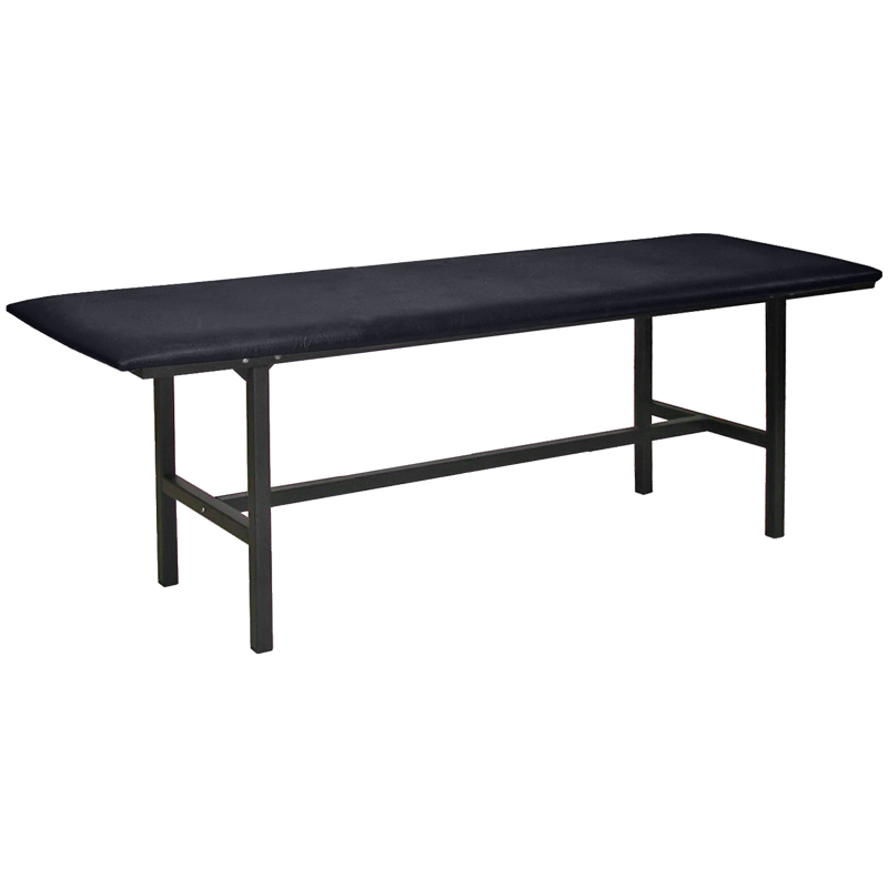 Банкетка без спинки Берта БМ 4, 1200*430*475 каркас черный муар, кожзам черный К-01