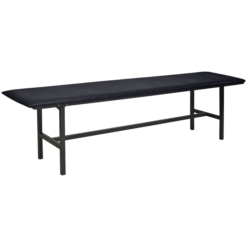 Банкетка без спинки Берта БМ 4, 1500*430*475 каркас черный муар, кожзам черный К-01