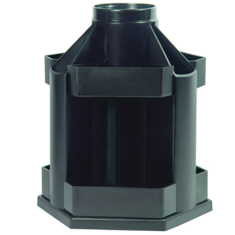 Настольная подставка СТАММ "Maxi Desk", вращающаяся, черный