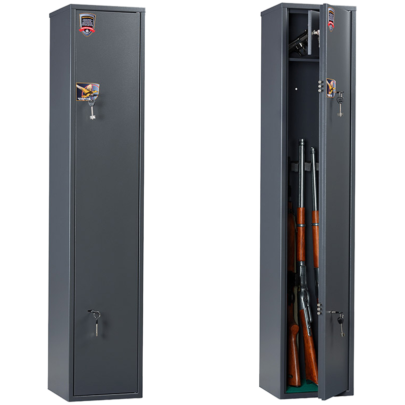 Сейф Aiko Чирок 1528 оружейный, 1500*300*285мм, (2ключевых замка), с трейзером, 4 ствола (ПОД ЗАКАЗ)