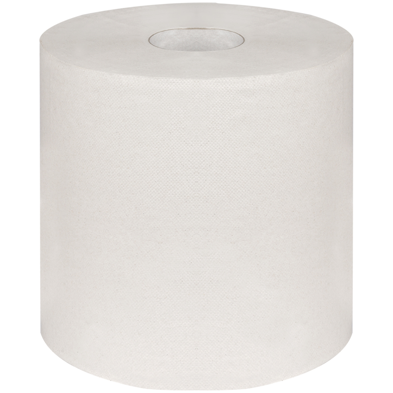 Полотенца бумажные в рулонах OfficeClean Professional, 1-слойные, 300м/рул, ЦВ, цвет натуральный