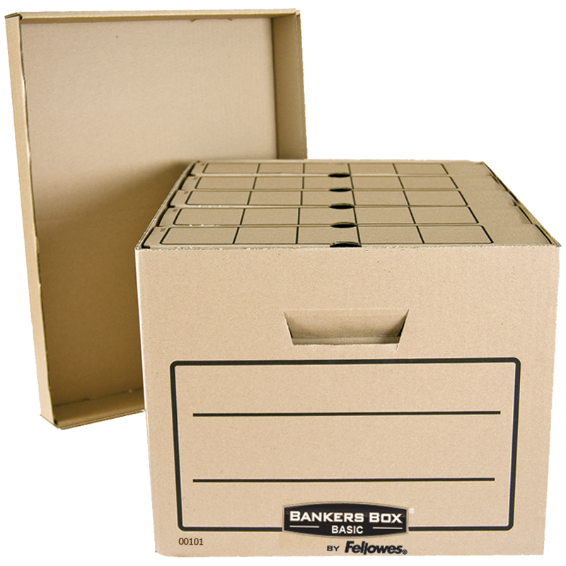 Короб архивный Fellowes FS-00101 "Bankers Box Basic" 325*260*420, гофрокартон, крафт
