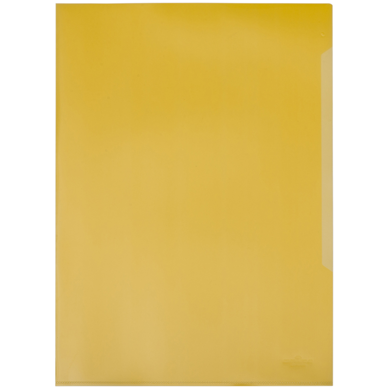 Папка-уголок Durable, А4+, 180мкм, прозрачная желтая