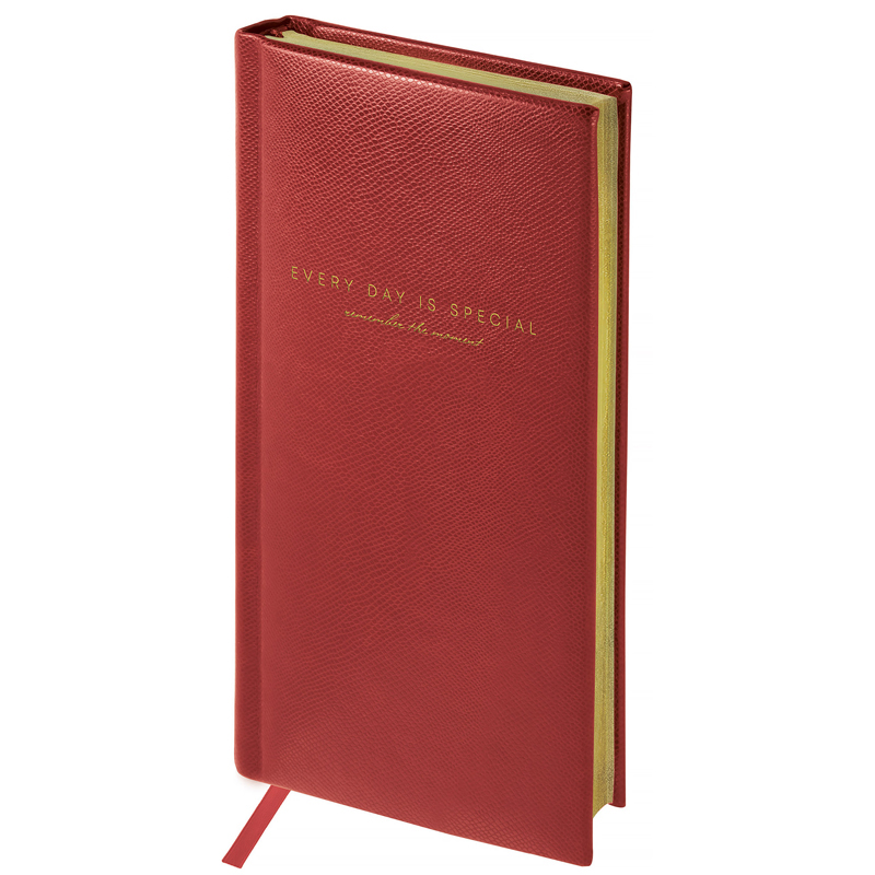 Еженедельник недатированный, карманный, 64л., кожзам, OfficeSpace "Dallas", бордовый, зол. срез