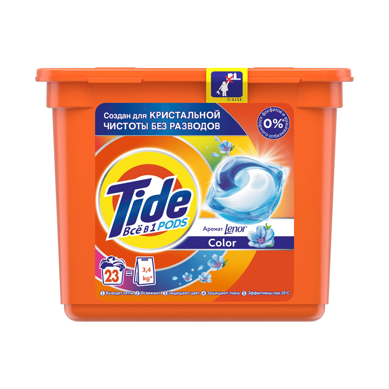 Капсулы для машинной стирки Tide "Lenor", 23шт*22,8г (ПОД ЗАКАЗ)