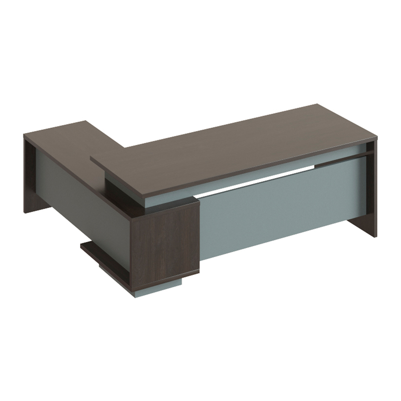 Стол письменный угловой с бок. тумбой прав, МФ Виско Дельта/Венге-Антрацит, 1880*1800*780(ПОД ЗАКАЗ)