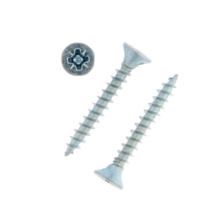 Саморезы универсальные ТУНДРА krep 4.0x30 мм, цинк, 17 шт.