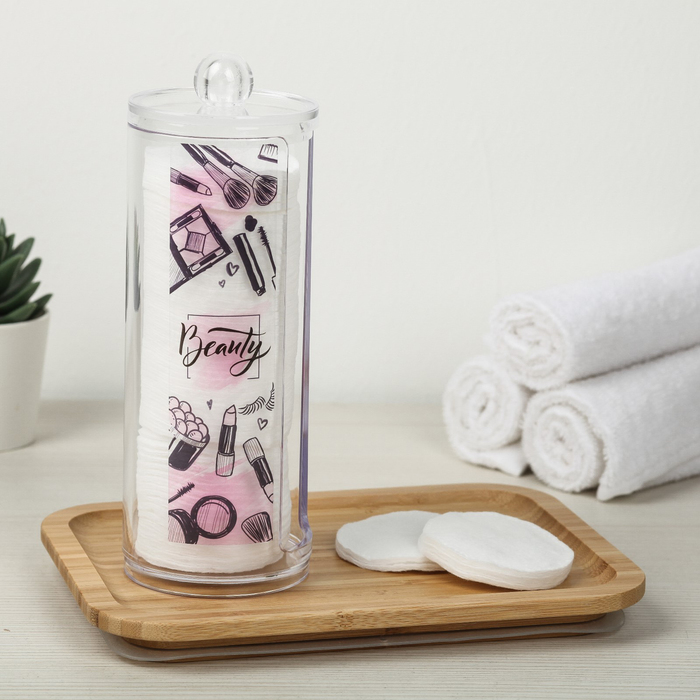 Органайзер для ватных дисков "Beauty",20 х 8 см