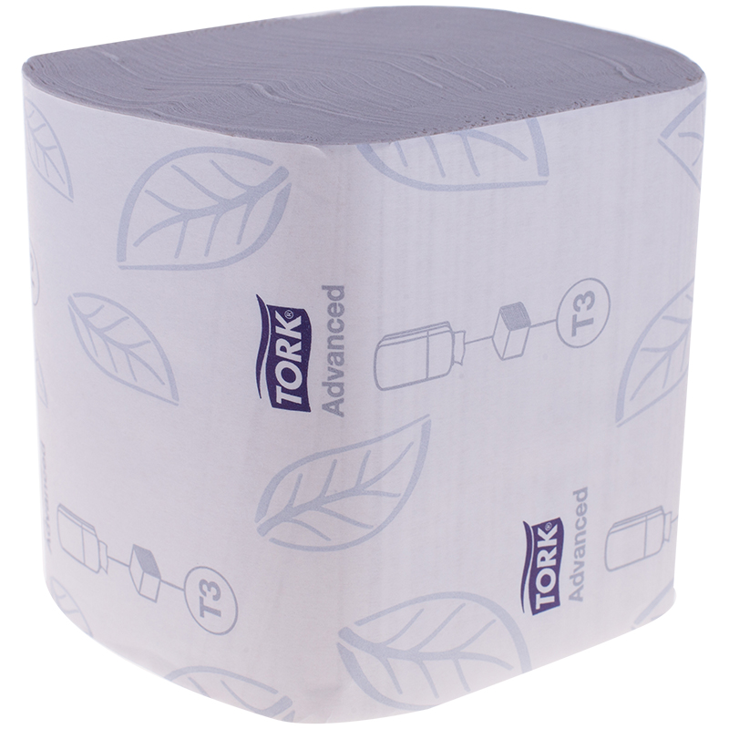 Бумага туалетная листовая Tork "Advanced"(ZZ-сл)(T3) 2-слойная, 242лист/пач, белая