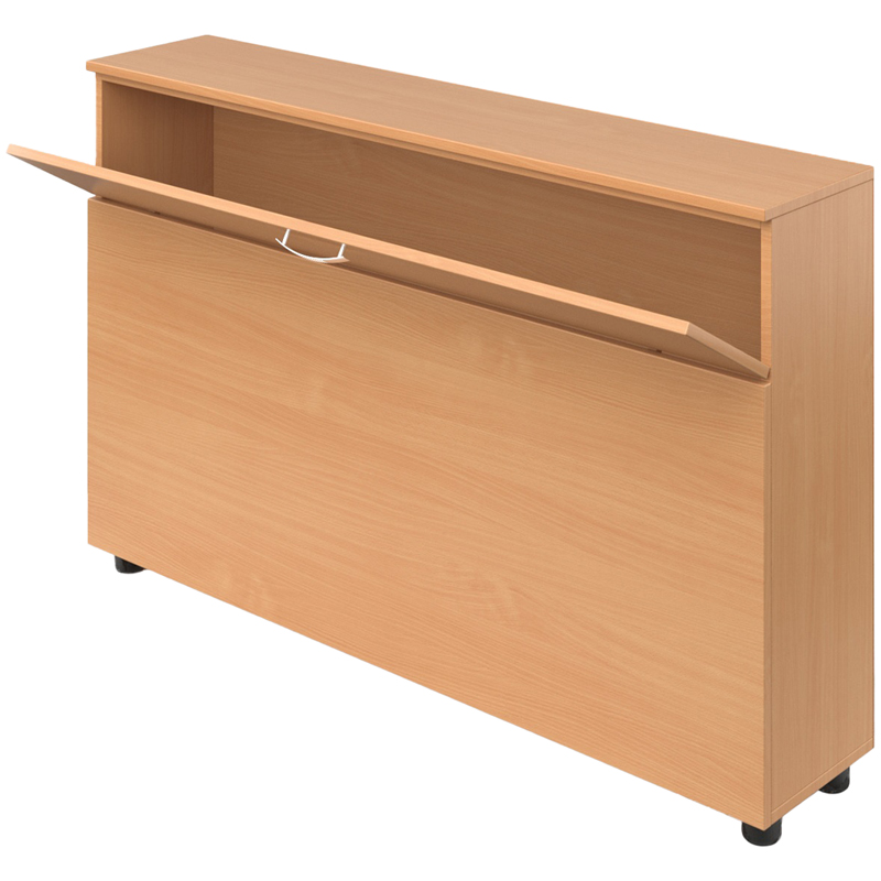 Тумба для плакатов Мета Мебель, 1270*260*820мм, бук, 1 ящик (ПОД ЗАКАЗ)