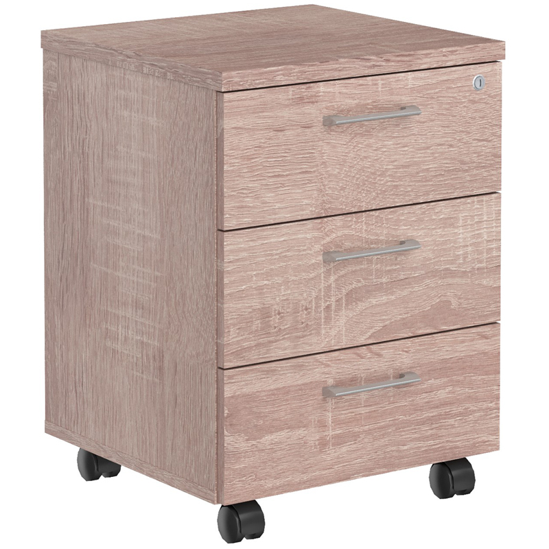 Тумба подкатная Skyland Xten/Дуб Сонома, 465*450*634, ХМС-3D