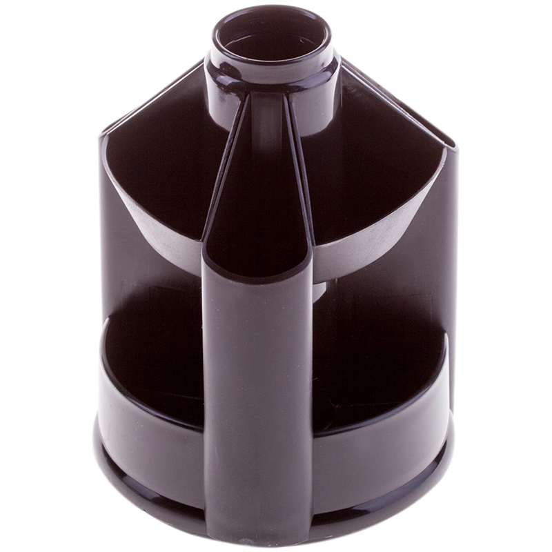 Настольная подставка СТАММ "Mini Desk", вращающаяся, черный