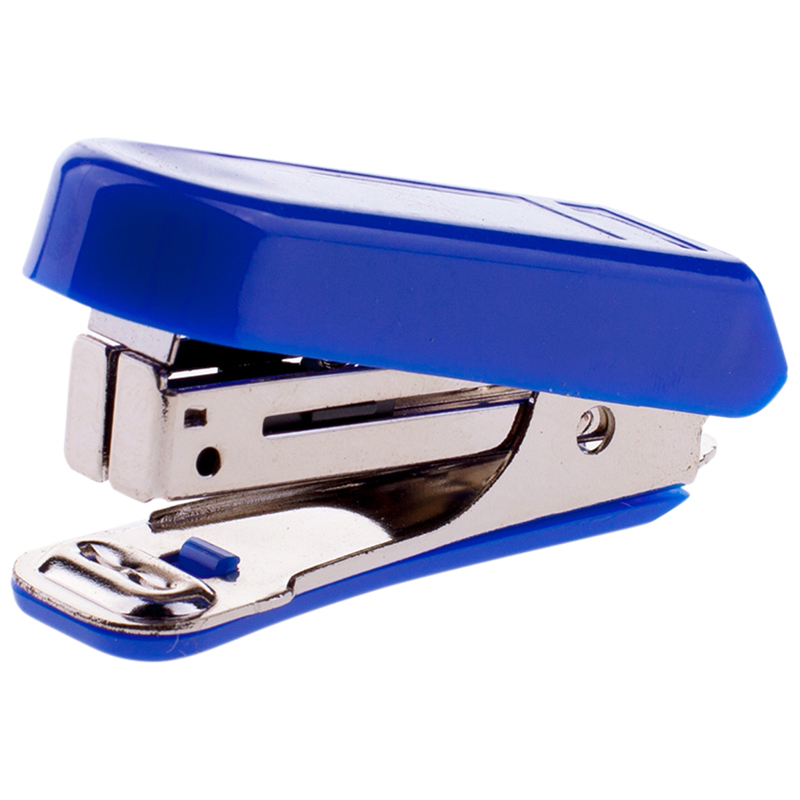 Мини-степлер №10 OfficeSpace до 7л., пластиковый корпус, синий
