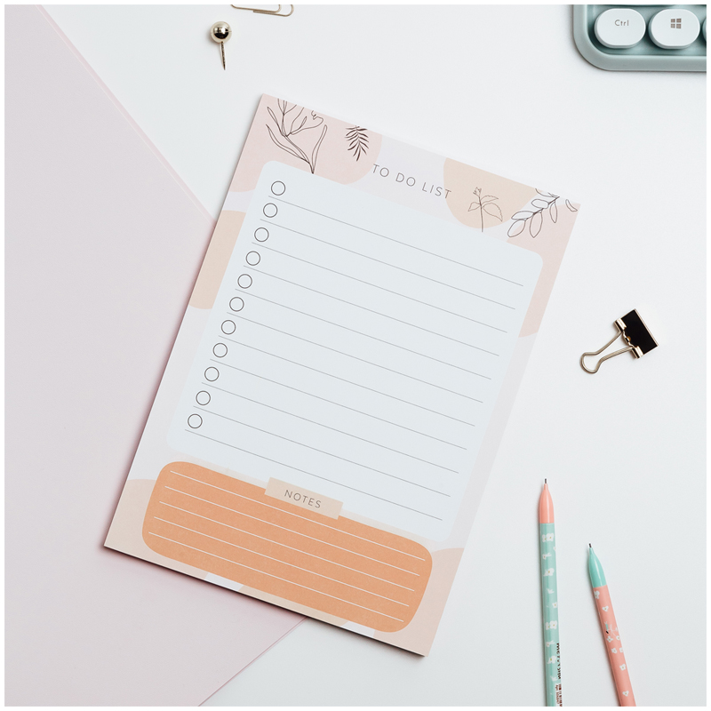 Блок для записей (To Do list) MESHU 14,8*21,0см (А5), 50л., "Terracotta", на склейке