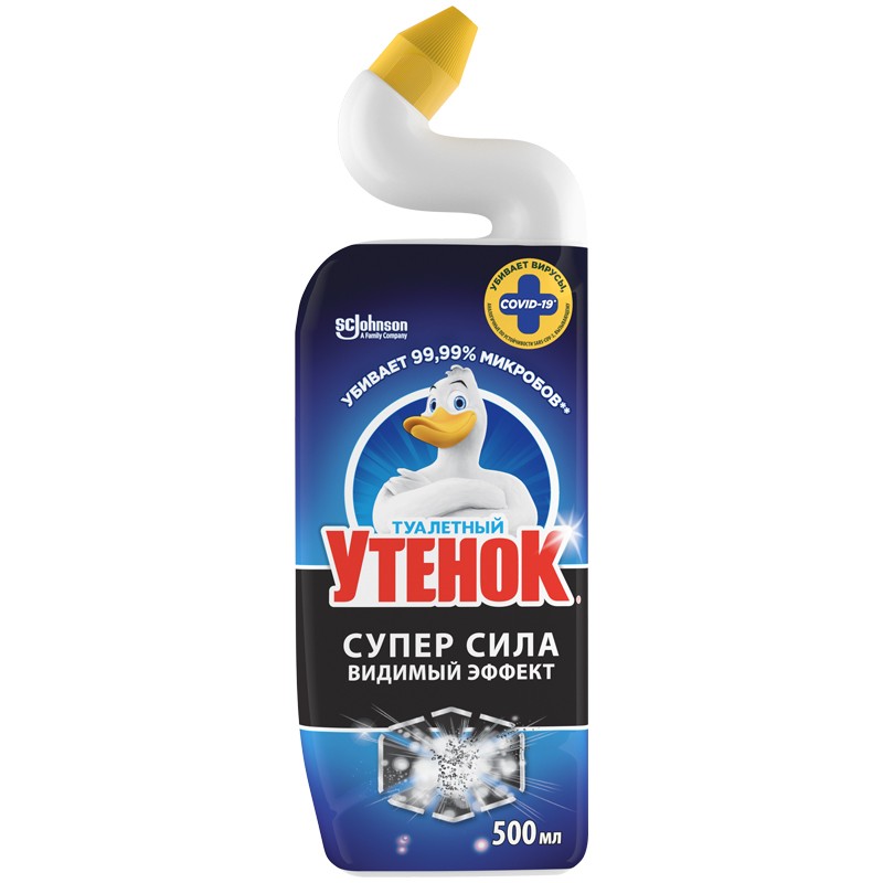 Средство для туалета Туалетный утенок "Супер сила. Видимый эффект", 500мл