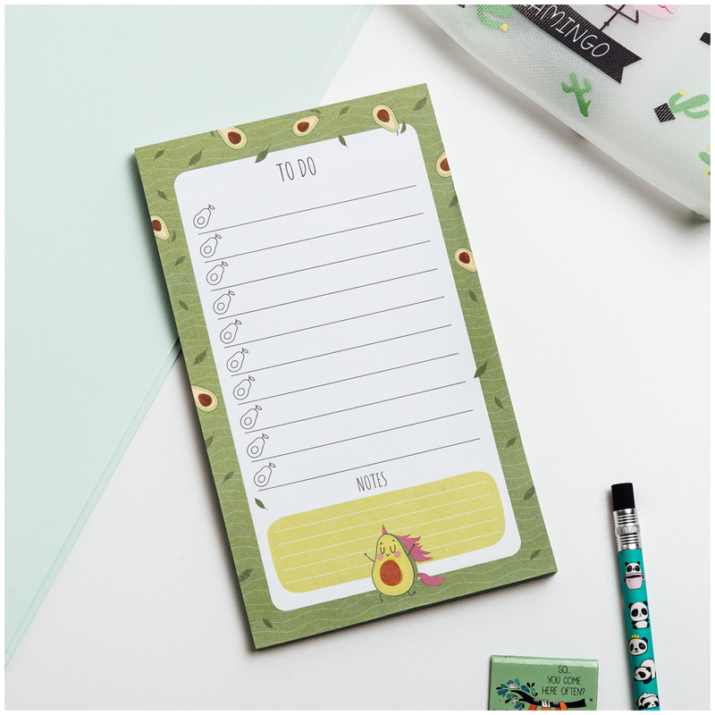 Блок для записей (To Do list) MESHU 10,0*17,0см, 50л., "Avocado", на склейке