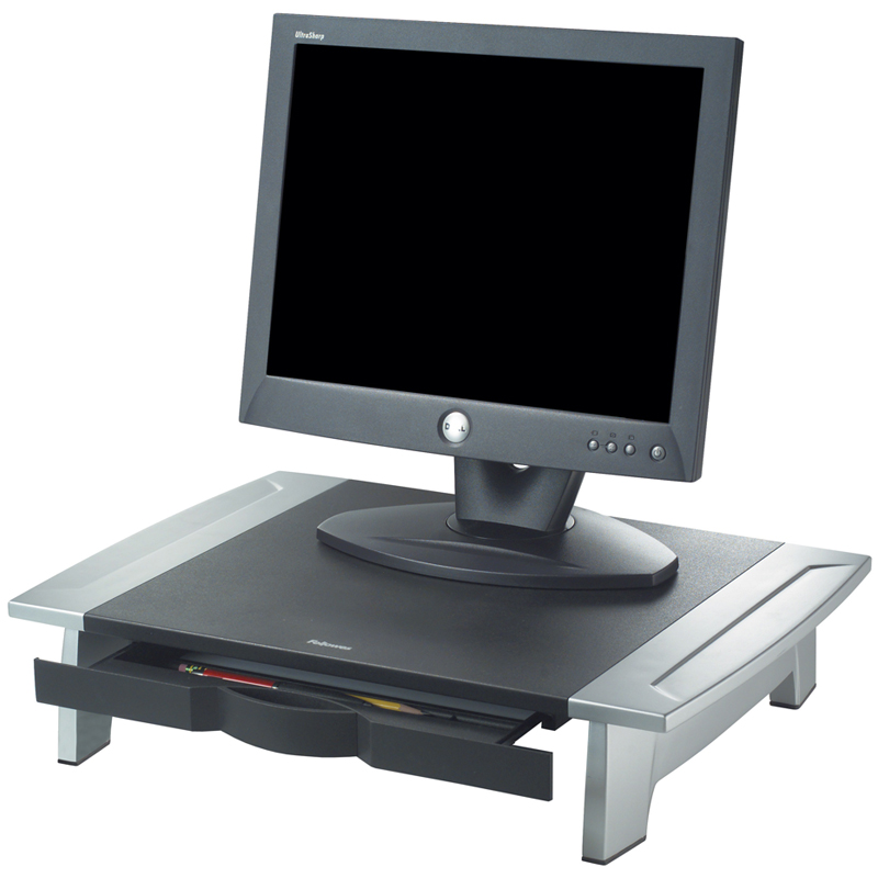 Подставка под монитор Fellowes FS-80311 "Office Suites", полка для хранения аксессуаров
