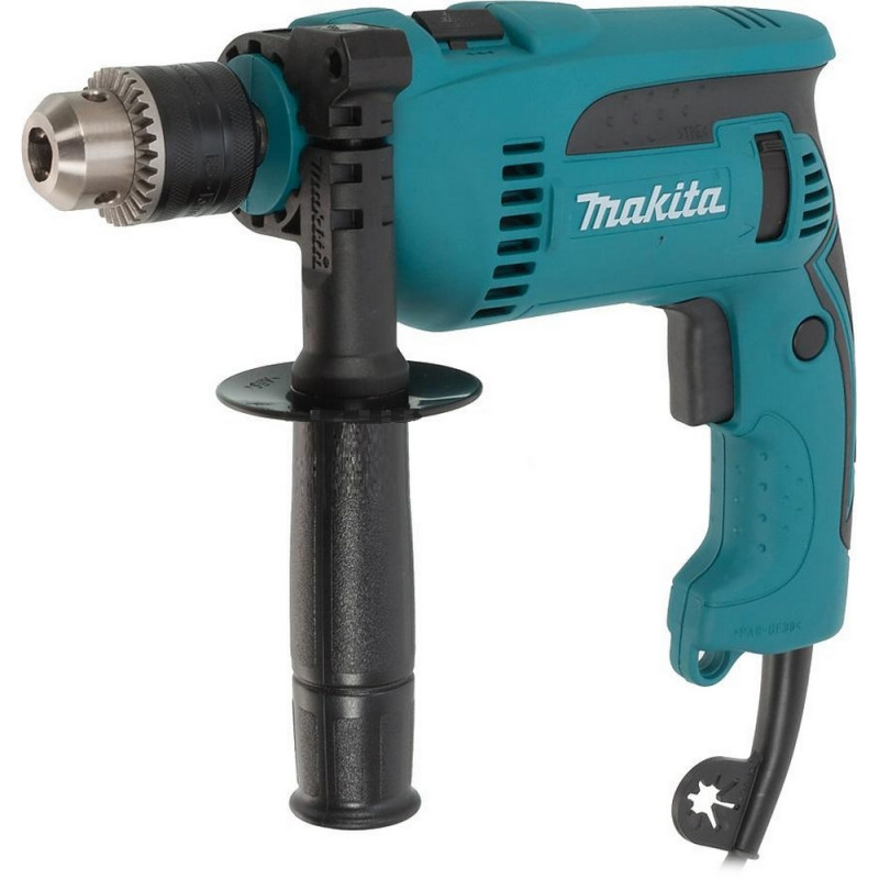 Дрель электрическая Makita HP1640K 680Вт, ЗВП, кейс