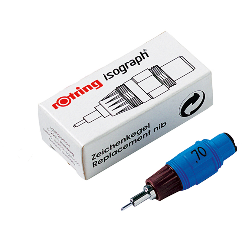 Пишущий элемент для изографа Rotring 0,7мм, картон. упаковка