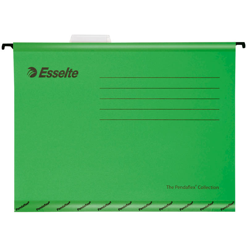 Подвесная папка Esselte "Pendaflex Standart", А4, картон, 205г/м2, зеленая