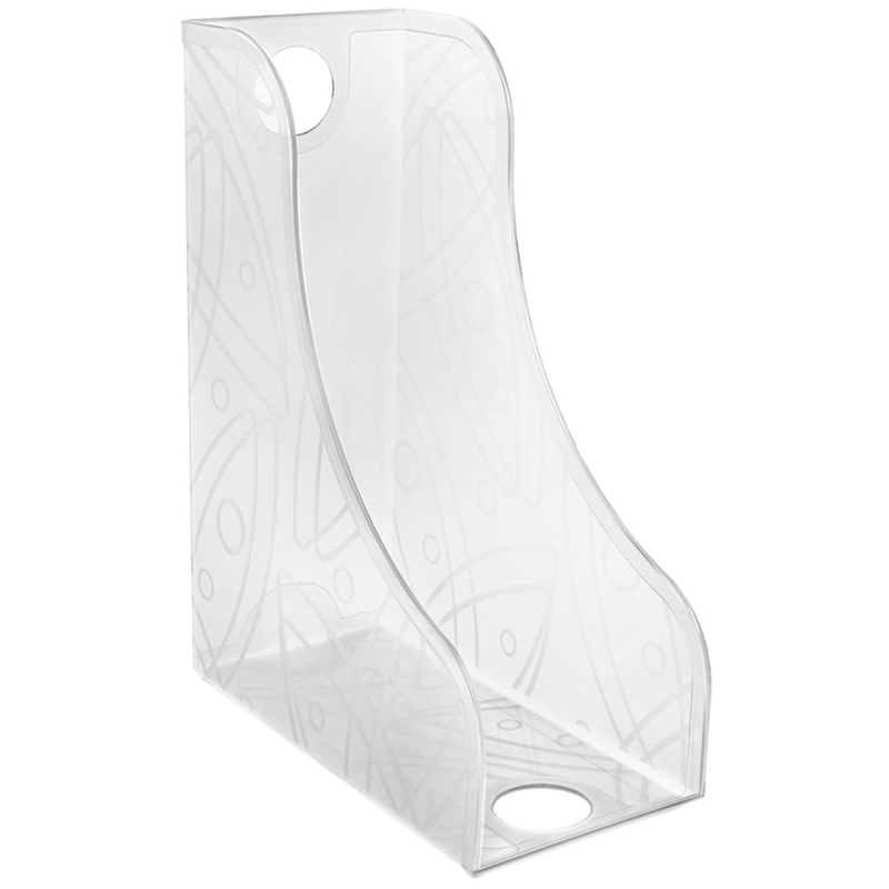 Лоток для бумаг вертикальный СТАММ для папок, прозрачный