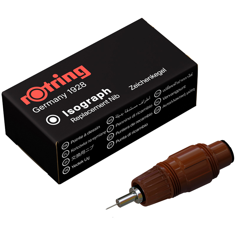 Пишущий элемент для изографа Rotring 0,5мм, картон. упаковка