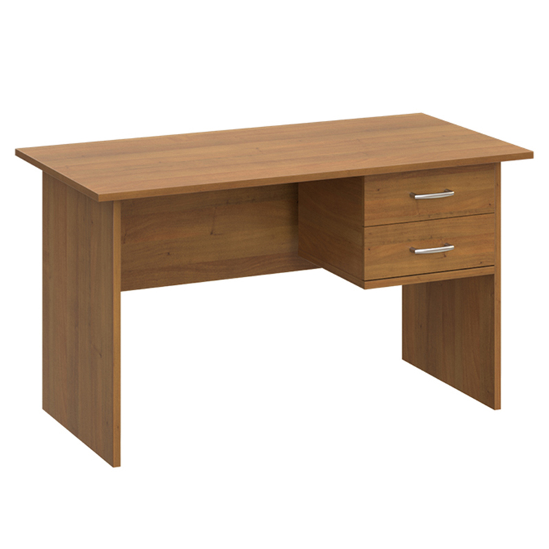 Стол письменный прямоугольный с навесной тумбой МФ Виско Стиль/Орех, 1400*700*750