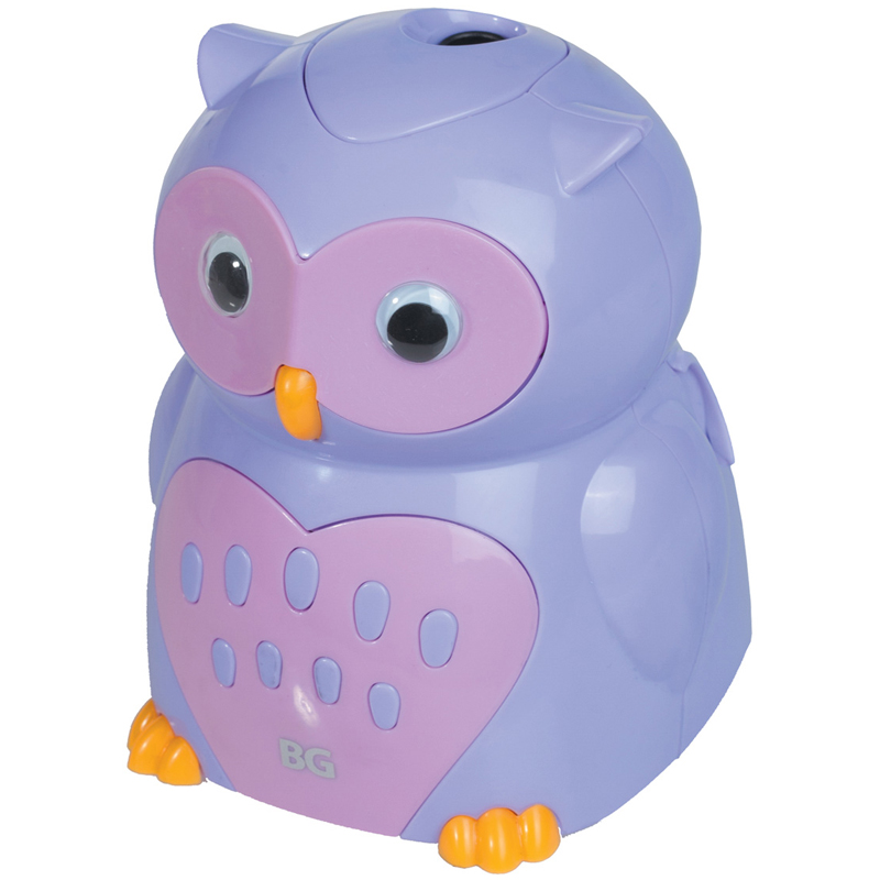 Точилка электрическая BG "Sofi" 1 отверстие, с контейнером, картонная упаковка