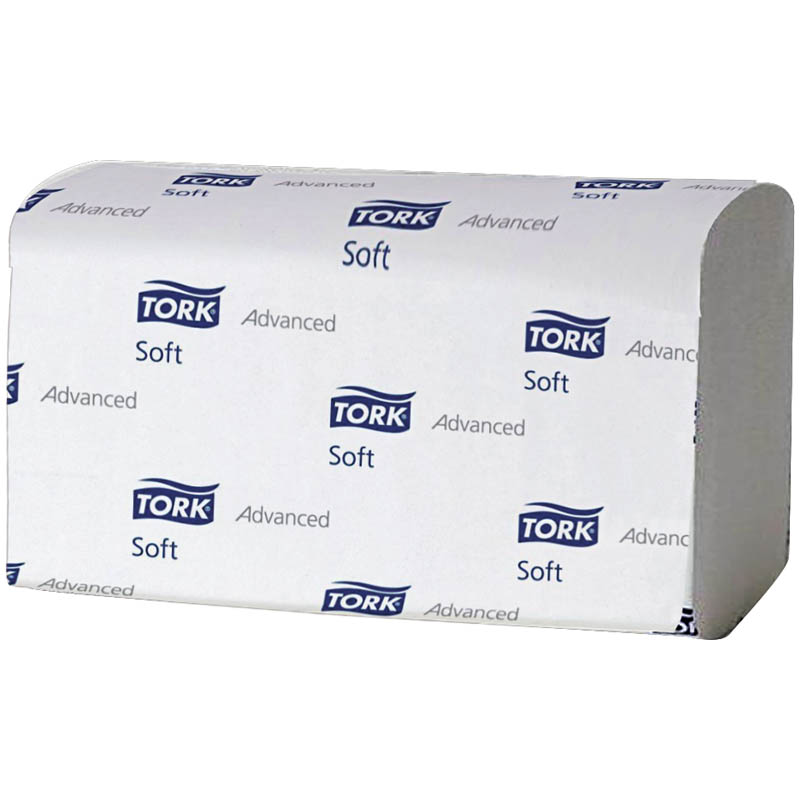 Полотенца бумажные лист. Tork XpressMultifold "Advanced.Soft"(М-сл)(Н2), 2-слойные, 136л/пач, 21,2*34см, белые