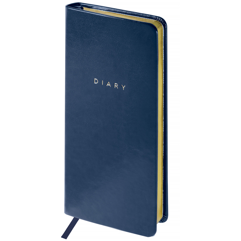 Еженедельник недатированный, карманный, 64л., кожзам, OfficeSpace "Windsor ", синий, зол. срез