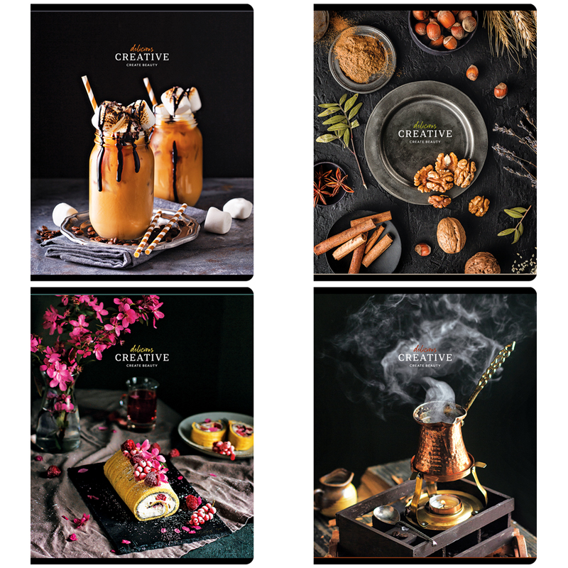 Тетрадь 48л., А5, клетка Greenwich Line "Delicious", глянцевая ламинация, 70г/м2