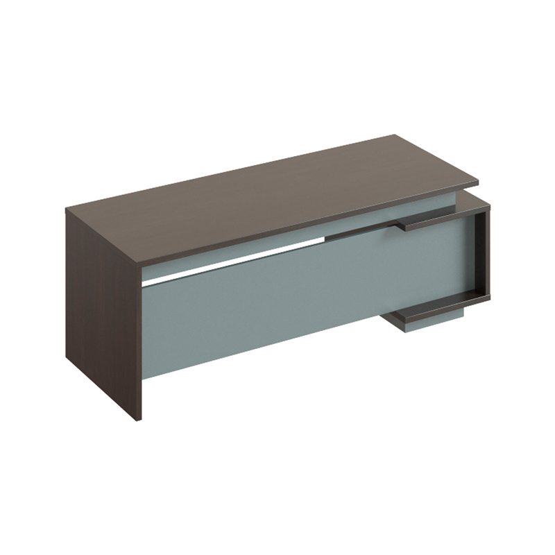 Стол письменный прямоугольный с тумбой лев. МФ Виско Дельта/Венге-Антрацит, 1880*800*780 (ПОД ЗАКАЗ)