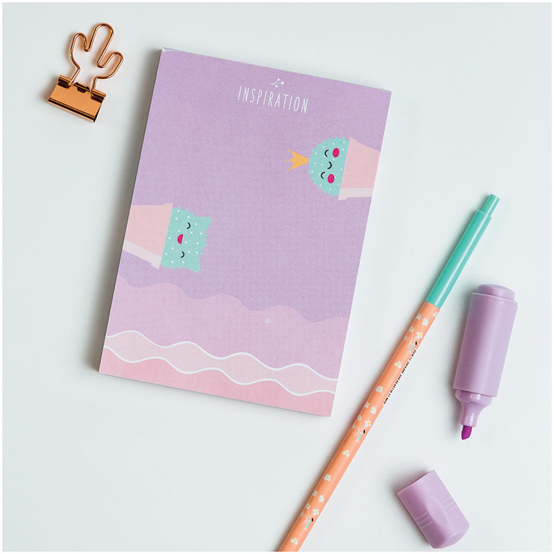 Блок для записей MESHU 8,8*12,5см, 100л., "Sweet mono", на склейке