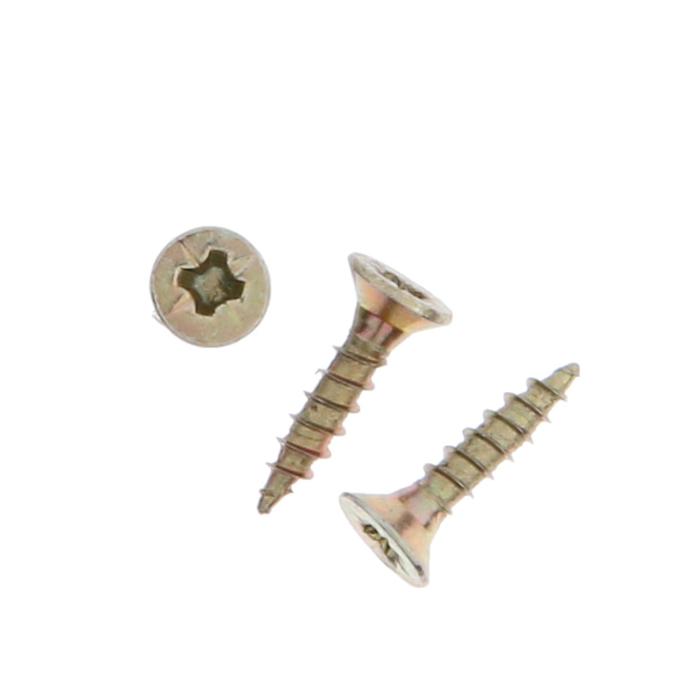 Саморезы универсальные ТУНДРА krep 2.5x12 мм, желтый цинк, 25 шт.